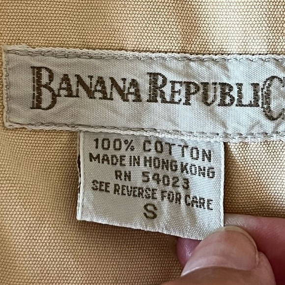 Vintage 80’s Banana Republic 100% Cotton Vest Pale Yellow Size Small Cowgirl - Picture 8 of 11